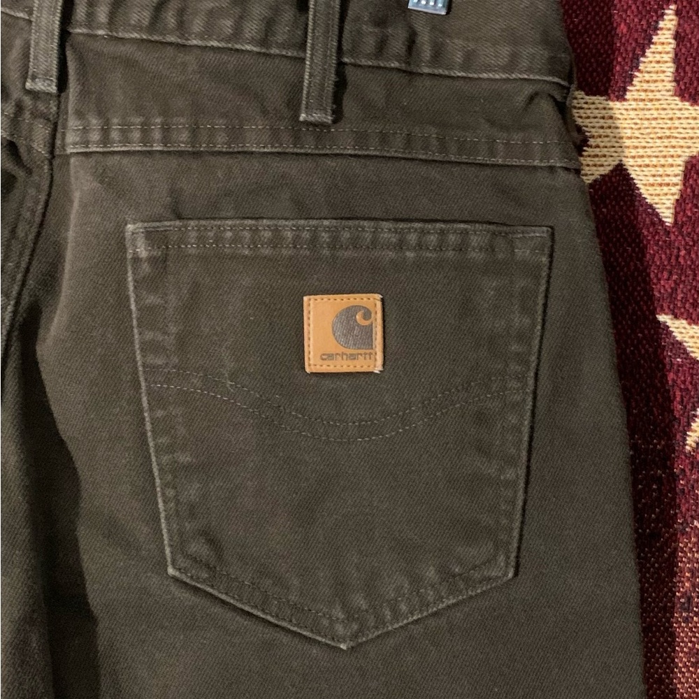 Carhartt Dark Brown lined pants 34x30